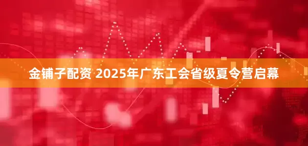 金铺子配资 2025年广东工会省级夏令营启幕